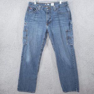 🚫SOLD🚫Lapco FR Carpenter Jeans Mens 34x30 Flame Medium Wash NFPA CAT 2 Faded